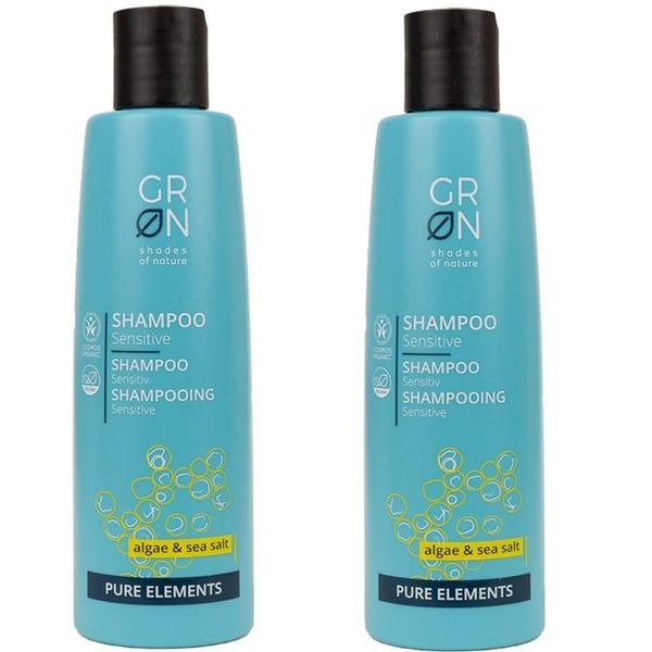 GRON - Shades of Nature Pure Elements Shampoo Alga & Sea Salt, 2 x 250ml