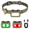 EverBrite 350LM Rechargeable LED Headlamp 7 Modes Adjustable Red/Green Headlight