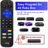 1-ClickTech Remote for Roku TV /for Roku BOX/ Express/4K+/Ultra/HD/4/3/2/1