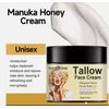 whipped beef tallow and manuka honey balm