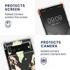 kwmobile Crossbody Case Compatible with Google Pixel 6 Case Strap - Travel Black/Multicolor/Transparent