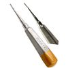 ArtLaB-Dental Luxating Elevator Dental Root Elevators Straight Curved Tip-Periotome Luxating Elevator Apical Root Dental Elavators Extracting Extraction (Elevator STR 2MM Gold)
