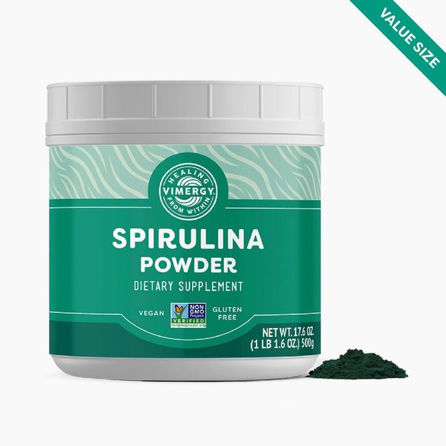 Vimergy Natural Spirulina Powder, 166 Servings – Value Size