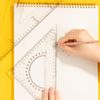Triangular Ruler, 11.8 inches (30 cm), Drafting Set, Triangular Scale, Plastic, Drafting Supplies, Stationery, Office Use, For Exams, Ruler Set, Geometry, Drawing Tool