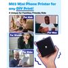 Phomemo M02 Mini Pocket Printer- Inkless Note Printer Portable Bluetooth Thermal Printer Pocket Printer Compatible with iOS + Android for Organizing Office Documents, Work List Printing, Black