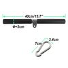 Profelinx LAT Straight Bar Pull Down Bar - Exercise Pulldown Rod for LAT Lifting Cable Machine Lifting Pulley System Triceps Arm Strength Training (Black Straight bar)