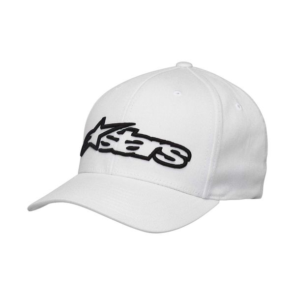 Alpinestars Men's Curved Bill Structured Crown Flex Back 3D Embroidered Logo Flexfit Hat