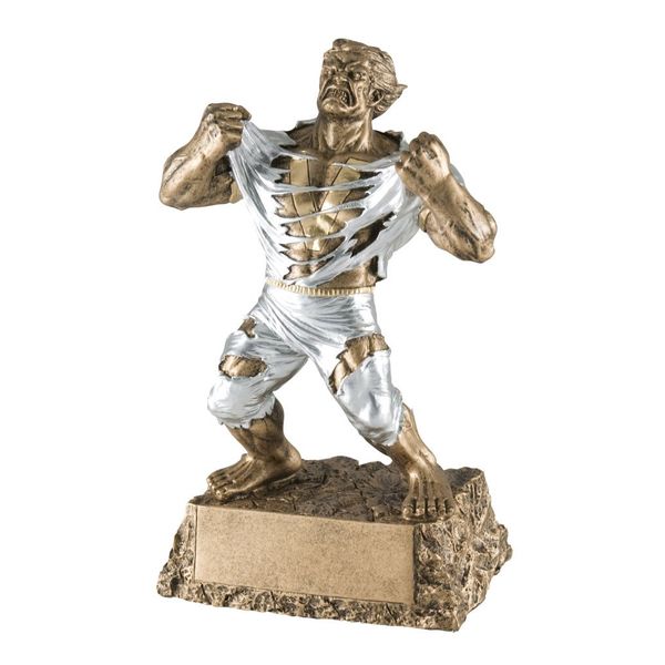 Victory Monster Trophy in Two Sizes with 3 Lines of Custom Text