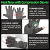 [LetsLife] Arthritis Compression Gloves for Women and Men, Comfortable Fit, Fingerless Design, Moisture Wicking Fabric, Car Pallet Tunnel, Rheumatism, Tendonitis, Pain Relief and Joint Support
