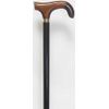 Oak L-Shaped Cane Cane Ebony Decorative