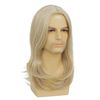 Mens Long Blonde Wig Long Straight Wig for Men Middle Part Synthetic Heat Resistant Hair Wigs for Daily Party Costume Halloween