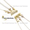 Zpsolution Layered Necklace Clasp, Locking Magnetic Multiple Necklace Clasp Without Getting Tangled