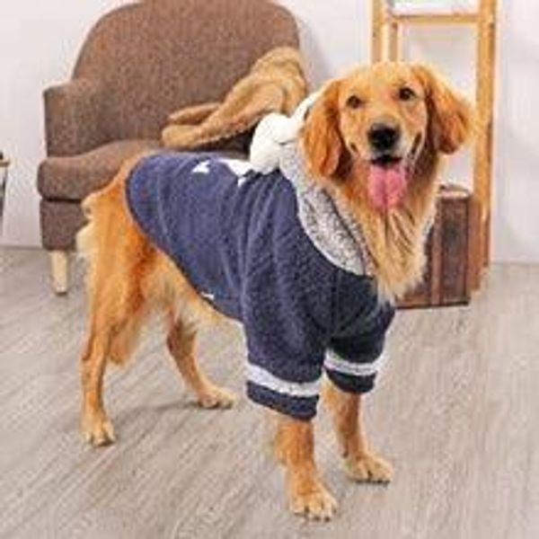 Cozy Canine Winter Coat For Large Dogs - Blue / 7Xl