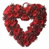 Heaven Sends Red Glitter Pine Cone Christmas Wreath