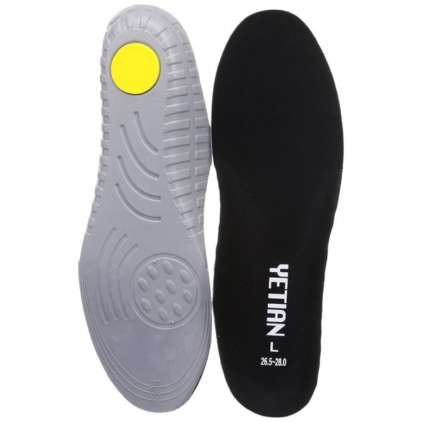 Yeten N87 Men's 3D Insoles, Black
