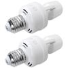 2pcs Motion Activated Light Sockets, E26/E27 Screw in Add on/Off Motion Sensor Sockets for Existing Lights by YTXXDEUS