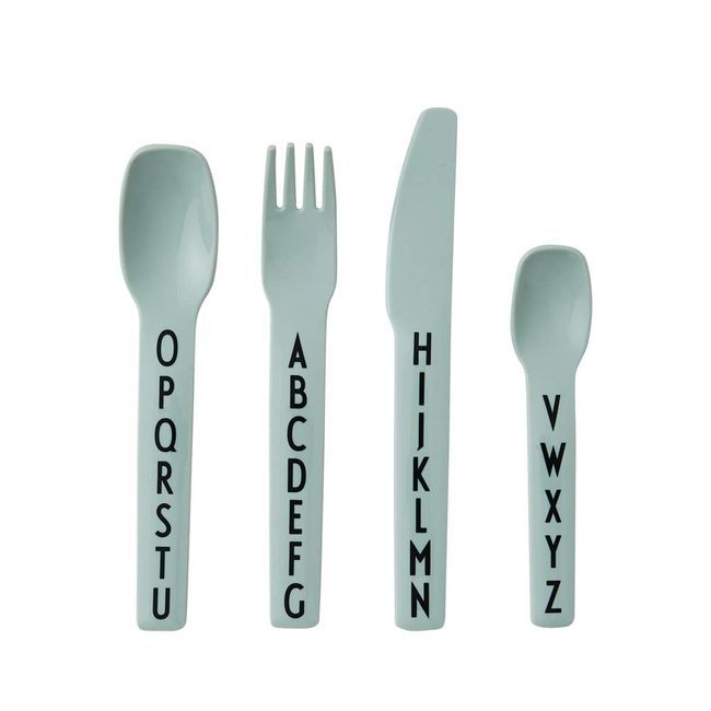 DESIGN LETTERS Design Letters Kids Cutlery Set, Green