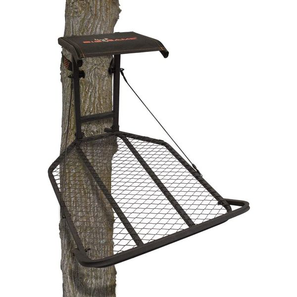 Big Game Captain XL Fixed Position Whitetail Deer Elk Mule Above Hunting Outdoors Flex-Tek Seat 1-Person Hang-On Tree Stand