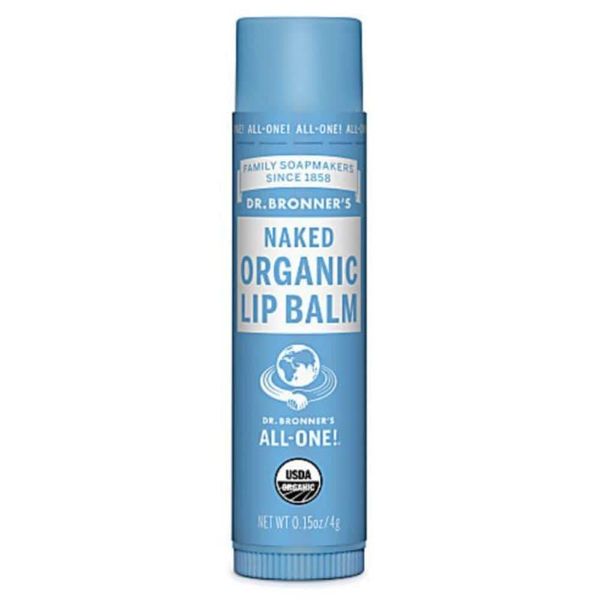 Dr Bronner's Organic Naked Lip Balm, 1 Pack (1 x 4 g)