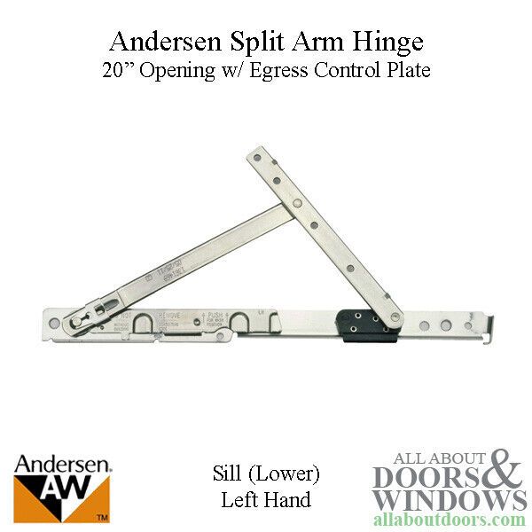 Andersen Split Arm Hinge Andersen 400 Series Casement Windows Lower Sill Hinge