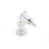 2 Pair x Shower Door Handle/Knob Clear Acryl Cone Shaped