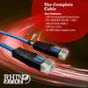 rhinocables X-Over Cat5e Ethernet Cable, RJ45 Cable, Twisted Pair Crossover Cable Network LAN Cat5 Patch Lead, Coloured Internet Cable (2m, Blue)