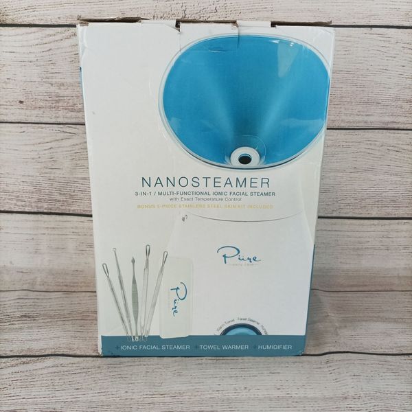 NanoSteamer Large 3 in 1 Ionic Facial Steamer Temp Control