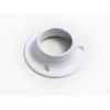 2 x Wardrobe Rail Rod Round Socket Brackets 25MM 1 INCH White