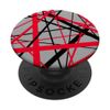 Red and Black Geometric Strips Cut Out Pattern PopSockets Swappable PopGrip