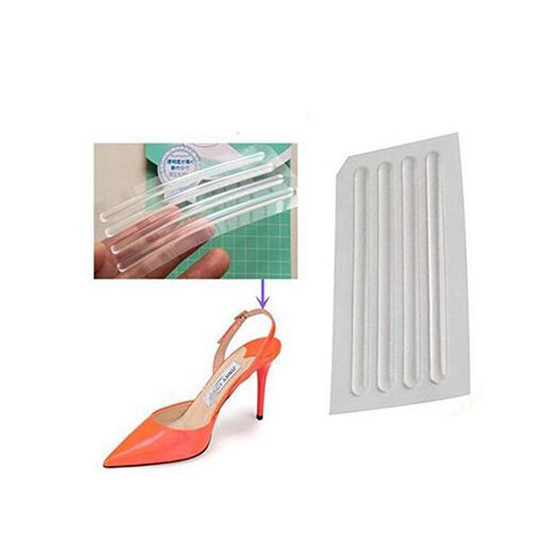 6Sheets(24PCS) Clear Silicone Thin Adhesive Tape Anti-wear Back Foot Stickers High Heel Shoes Cushion Care for Women Lady Girls