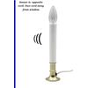 Electric Window Candle Lamp with Pewter Plated Base, Dusk to Dawn Sensor- 6 Pack