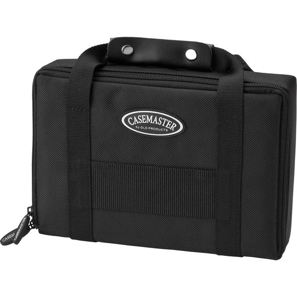 Casemaster Classic Nylon Dart Carrying Case for Steel and Soft Tip Darts, Holds 12 Darts Numerous Other Accessories via Generous Storage Pockets, Tubes and Boxes, Black