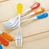 Enamelware Cutlery Dessert Fork Krull, Red, 435388