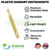 Liposuction Cannulas Handle with Hole Gold Platted Fat Transfer Surgery Tool 13c