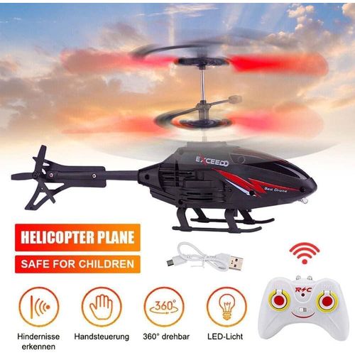 PEBBLE HUG Remote Control Helicopter with LED Lights, Rechargable Helicopter Toy for Kids, Boys,Indoor Palm Sensing RC Helicopter