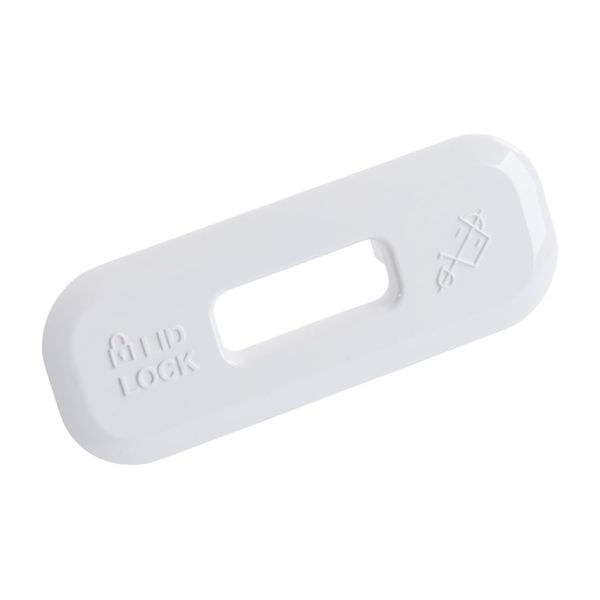 Whirlpool W11643703 OEM Top Load Washer Lid Lock Bezel, White