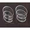 Simple Houseware Cabinet Door/Wall Mount Pot Lid Organizer Rack, Bronze - 2 Pack