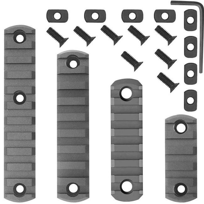 Gotical 5-Slot 7-Slot 9-Slot,11-Slot Lightweight Aluminum Picatinny Rail Section Accessories for System Rail System 5,7,9,11 Slot