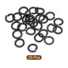 sourcing map Split Lock Washer, M4 304 Stainless Steel Spring Lock Washer 25pcs, Black