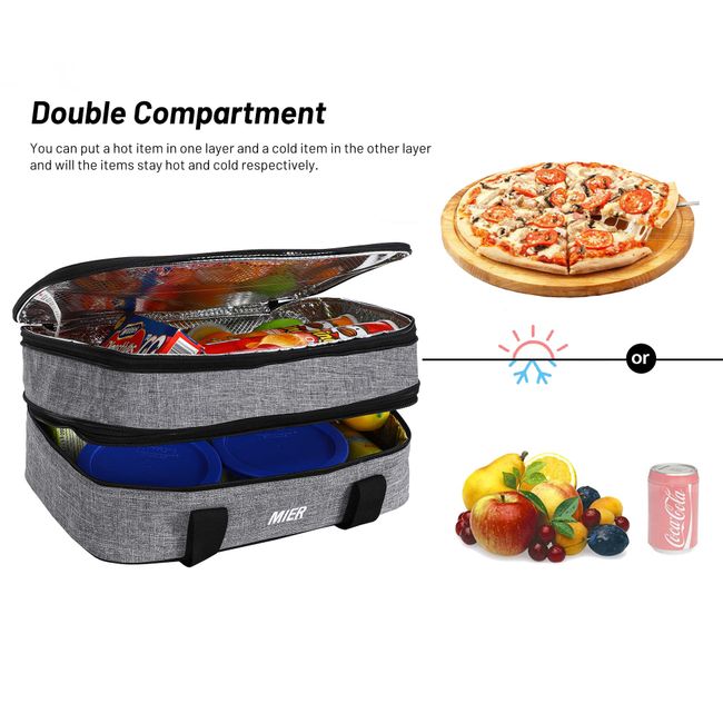 Insulated Casserole Carrier, Thermal Lunch Container for Hot Food