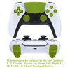 eXtremeRate Textured Red Back Paddles Programable RISE V3 Remap Kit for PS5 Controller BDM-030 040 050, Upgrade Board Redesigned Bottom Shell Back Buttons Attachment for PS5 Controller - NO Controller