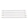 KnitPro 15 cm x 6.5 mm Nova Cubics Double Pointed Needles, Shiny Brass