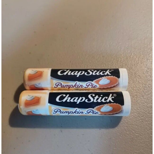 CHAPSTICK PUMPKIN PIE Flavor Lip Balm Lot of 2 New & Sealed Year Round Favorite!