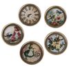 LOVIVER 4Packs Bird Flower Pattern Door Knobs and Pulls for Kitchen Cupboard and Drawer