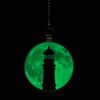 Lighthouse Moon Glow in The Dark Fan/Light Pull Pendant with Chain