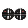 Black Vinyl AC Dash Button Repair Kit Decal Stickers Replacement for GMC Chevy