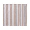Encasa Homes Dining Table Napkins 6 pcs Set of Large 43x43 cm - Franca Beige Stripes - Heavy Eco-Friendly Cotton, Homespun Fabric, Machine Washable for Dinner, Party, Restaurant & Banquet