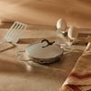 Alessi AM42 Tegamino Egg pan with Two Handles, Multiply, Silver