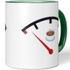 JUNIWORDS Tasse, Tacho Kaffee, Grün (1005441)