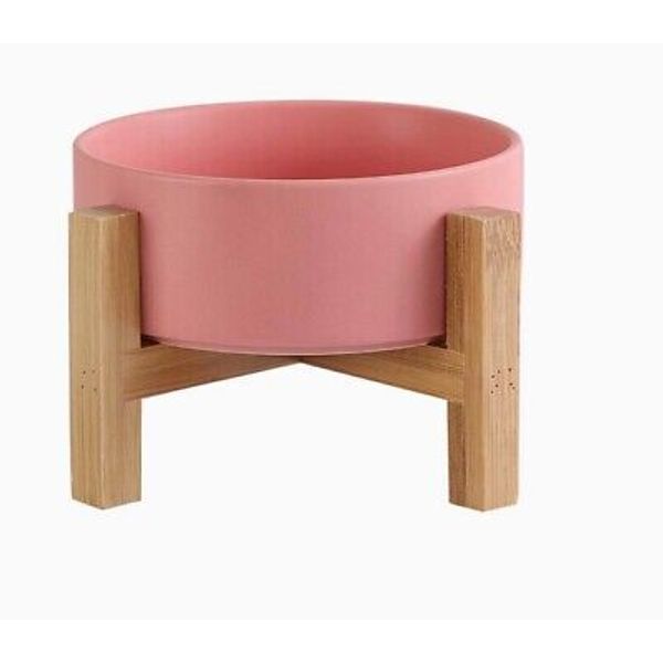 Elevated Ceramic Pet Bowls Cat/ SmallDog Feeder Dish 2Position Raised Bowl Stand